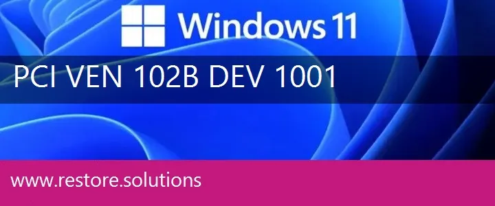 PCI\VEN_102B&DEV_1001 Windows 11 Drivers