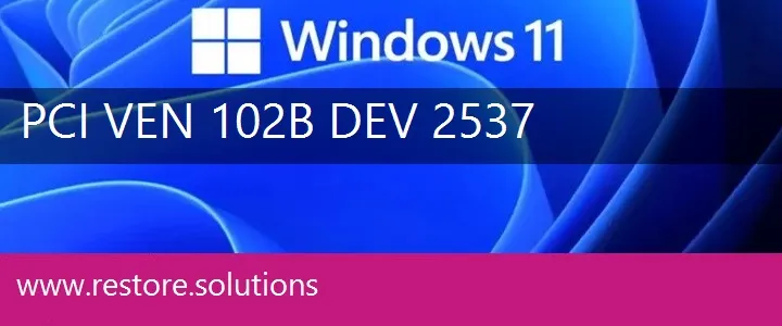 PCI\VEN_102B&DEV_2537 Windows 11 Drivers