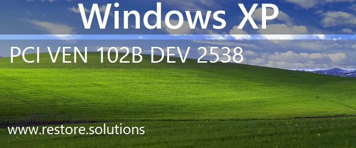 PCI\VEN_102B&DEV_2538 Windows XP Drivers