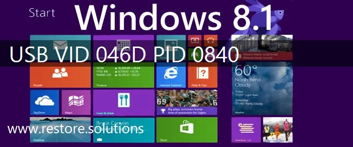 USB\VID_046D&PID_0840 Windows 8.1 Drivers