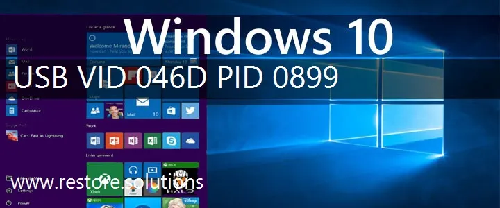 USB\VID_046D&PID_0899 Windows 10 Drivers